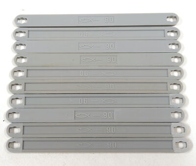 Vintage Fischertechnik 36313 I-Strut 90   Gray   10pcs   1970