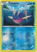 Pokemon - Carvanha - 32/135 - Common - Reverse Holo - BW Plasma Storm - NM
