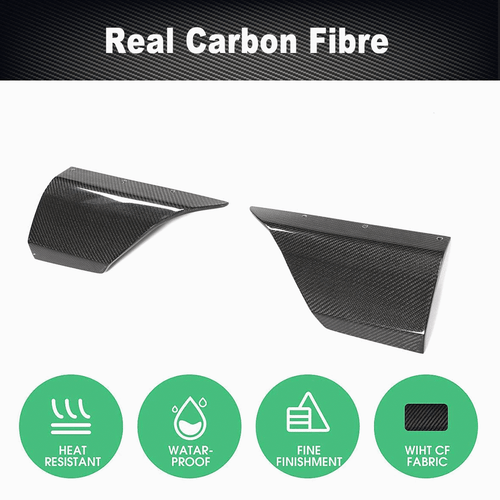 Difusor divisor alerón trasero carbono Canard se adapta a Audi RS3 2017-2021 - Imagen 7 de 13