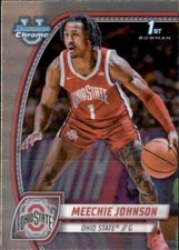 2024-25 BOWMAN UNIVERSITY CHROME 1ST - MEECHIE JOHNSON OHIO STATE #54