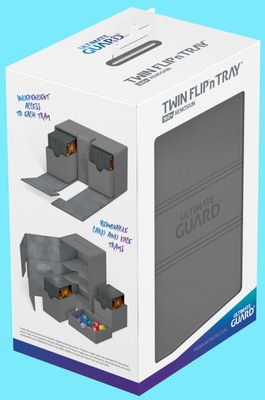 ULTIMATE GUARD TWIN FLIP n TRAY GREY 160+ XENOSKIN MONOCOLOR DECK CASE Card Box