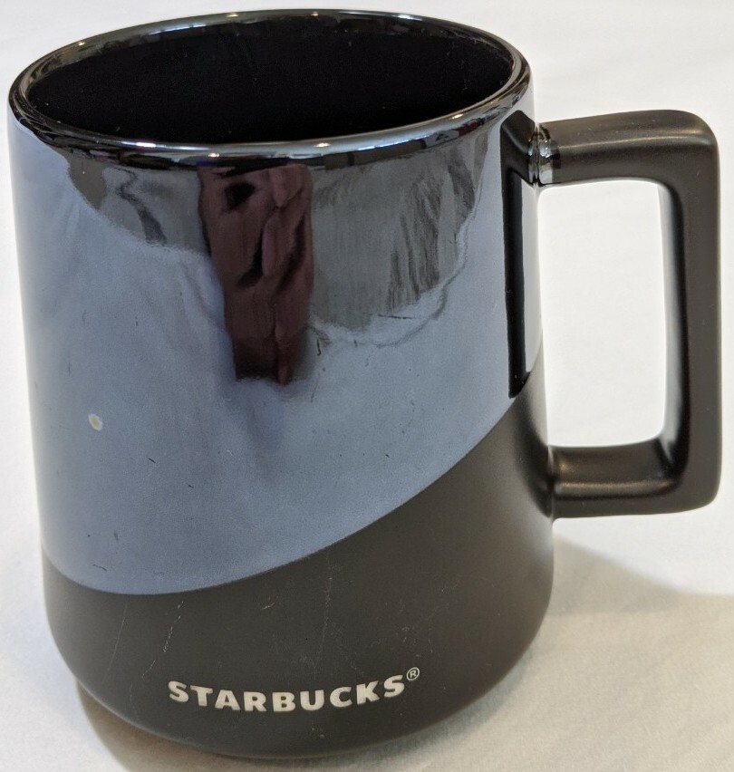 Starbucks 2017 Matte & Glossy Black Ceramic Coffee BZD17 Mug 14 oz 414 ml |  eBay
