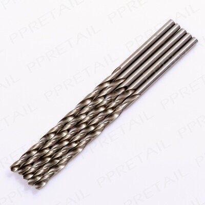 5x EXTRA LANG HSS Präzisionsbohrer Werkzeuge groß gerade 4 mm Schaft Hobby/Handwerk