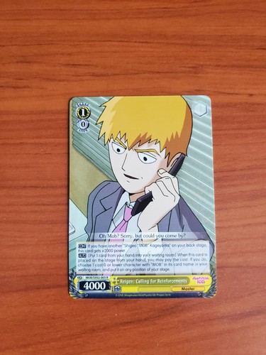 Weiss Schwarz Mob Psycho 100 - Reigen: Calling for Reinforcements MOB/SX02-005 R - Picture 1 of 2