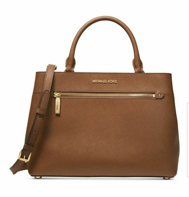 michael kors hailee crossgrain leather satchel