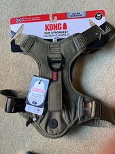 NEW KONG ULTRA DURABLE WASTE BAG GREEN REFLECTIVE DOG HARNESS SIZE XL