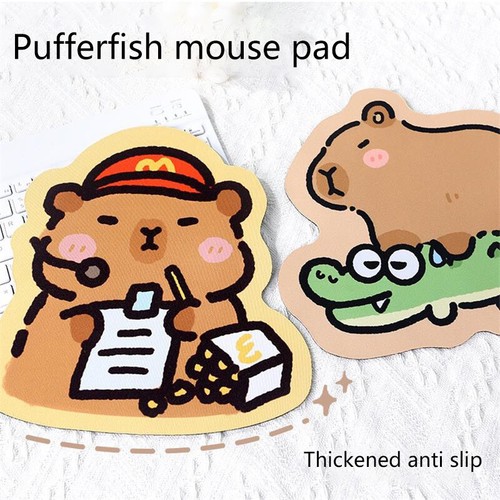 Cute Capybara Mouse Pad Desk Mat Keyboard Pad Gaming Table Mat Office Decoration - Photo 4/14