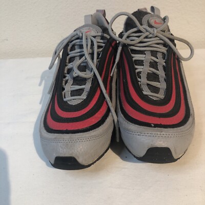 Nike Air Max 97 Felt Wolf Grey/Red Orbit GS Size 7Y PCD4831 -002