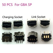 50pcs For NDS GBASP Power Connector Jack Charging Port Link Socket For GBA SP