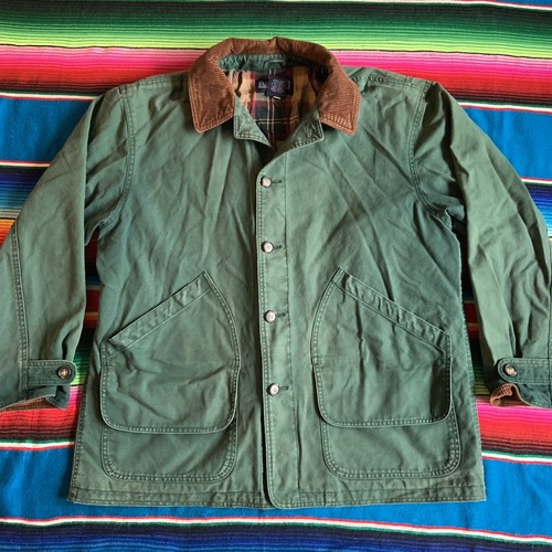 Vintage Lands End Men’s Chores Jacket Green Size Large eBay
