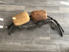 Fishing Floats/ Attached Net Remnants Vintage Decor Cleaned & Preserved 
