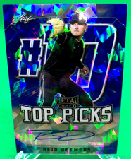 2020 Leaf Metal Draft REID DETMERS Auto Blue Crystal Top Picks (TP-RD1) #13/15!