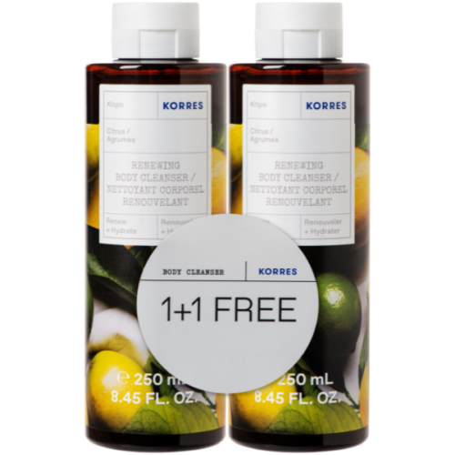 Korres Citrus Moisturizing Shower Gel 2x250ml,90.7% Natural Origin - Picture 1 of 1