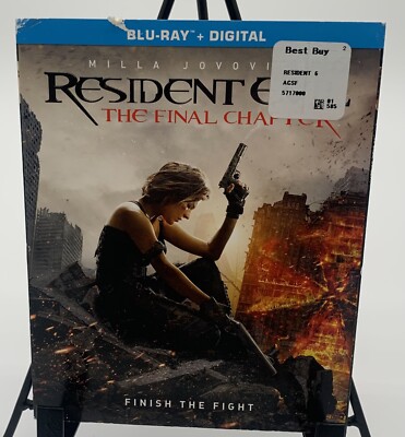 Resident Evil: The Final Chapter (Blu-ray, 2016) w/Paper Loss Slipcover