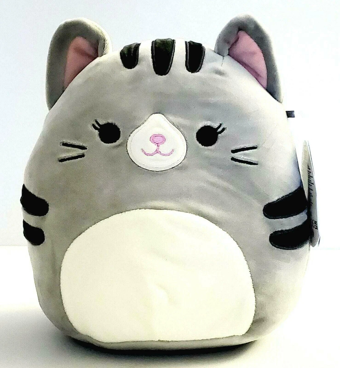 Squishmallow Tally the Gray Tabby Cat Eyes Opened Soft Plush Pillow 5