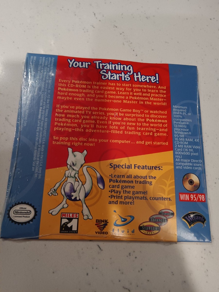 Pokemon Play It Trading Card Game VERSION SEALED Pokerom CD Rom