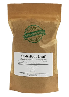 Foglia di Coltsfoot - Tussilago Farfara L # Herba Organica # foglia sciolta