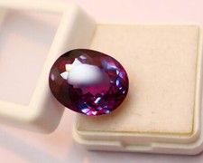 12.05 CTs Natural Flawless Russian color changing Alexandrite ring Oval Gemstone
