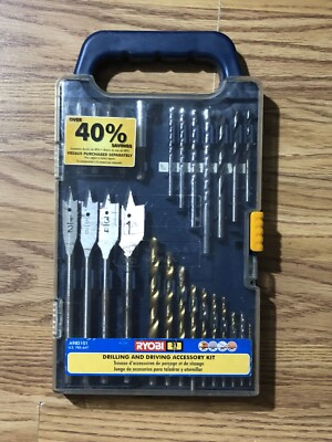 #ad RYOBI Drilling and Driving Accessory Kit A983101 slightly damaged package $19.99