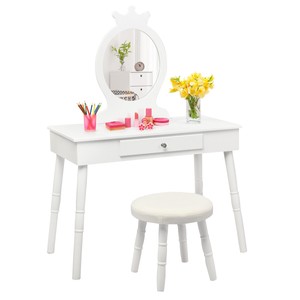 childrens vanity table and chair