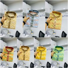 Men Kurta Set Pakistani Kurta Pyjama Indian Suits Sherwani Wedding Party Groom L