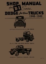 1948 1949 Dodge Truck Shop Service Repair Manual