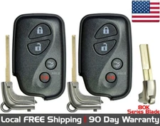 2x New Replacement Proximity Key Fob Remote For Select Lexus (Read Description)