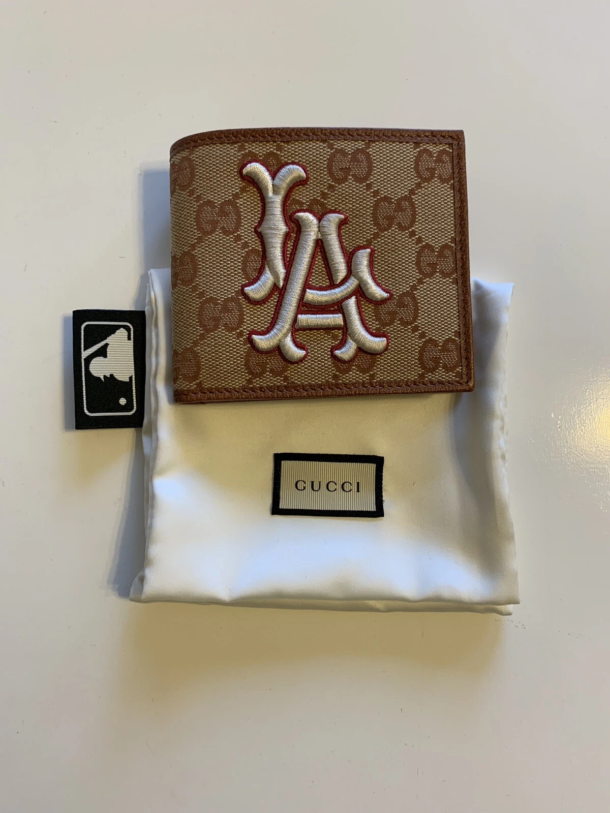 Portefeuille homme Gucci LA Angels GG Supreme Billfold