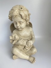 DOG MEMORIAL STATUE DOG PUPPY WITH WINGS PLAQUE ORNAMENT