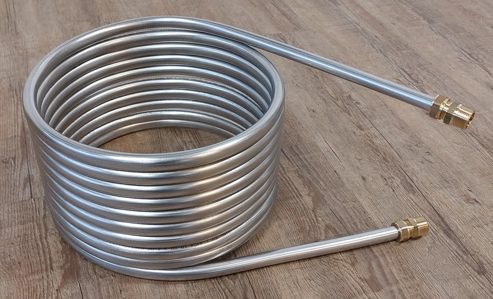 New conveyor spiral stainless steel 18x1mm 10m outer diameter 31cm pool heater with 1/2' - Image 2 of 4