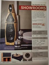 Acoustic Sounds Showrooms Speakers Vintage 1985 Print Ad