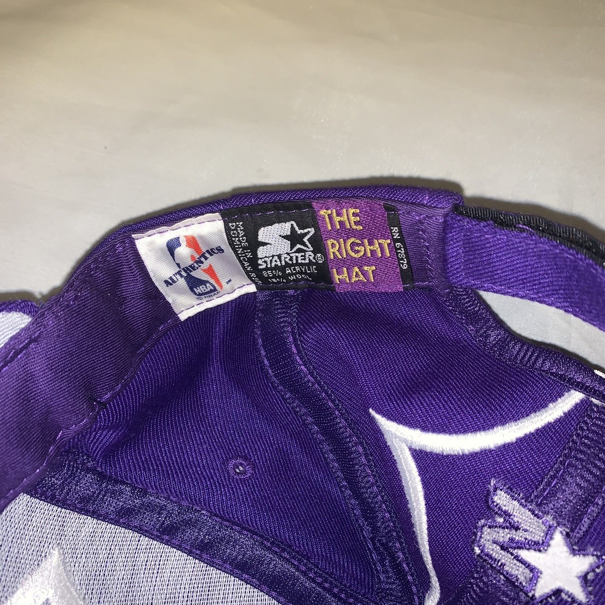 Starter 90s Sacramento Kings キャップ 紫 グレー Vintage 90s