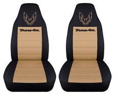 Fr Set Fits 1970-1992 Pontiac Firebird 2tone Car Seat Covers W Trans Am Design