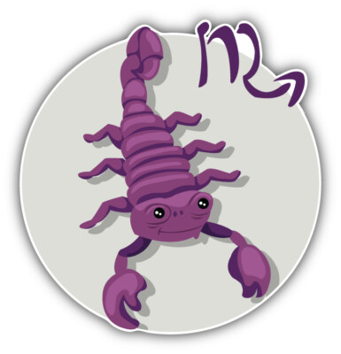 Funny Scorpio Zodiac Sign Car Bumper Sticker Decal