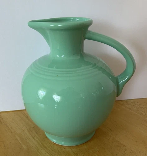 Fiesta HOMER LAUGHLIN Retired Open Carafe Water Pitcher Jug Light Green