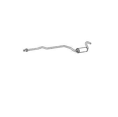 Klarius FD731E Exhaust Centre Box FORD ESCORT 1.6