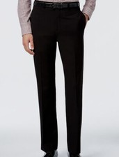 black slim fit trousers