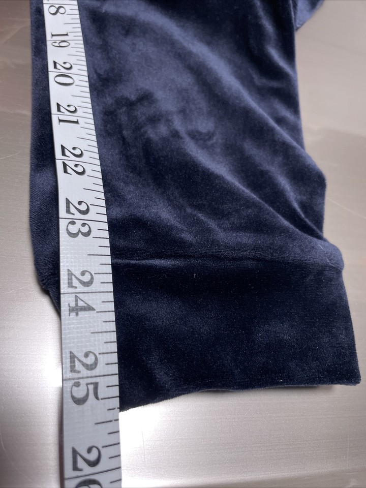 Echt Sports Women's Size XS/S Jogger Pant Velour Navy Blue Cuff