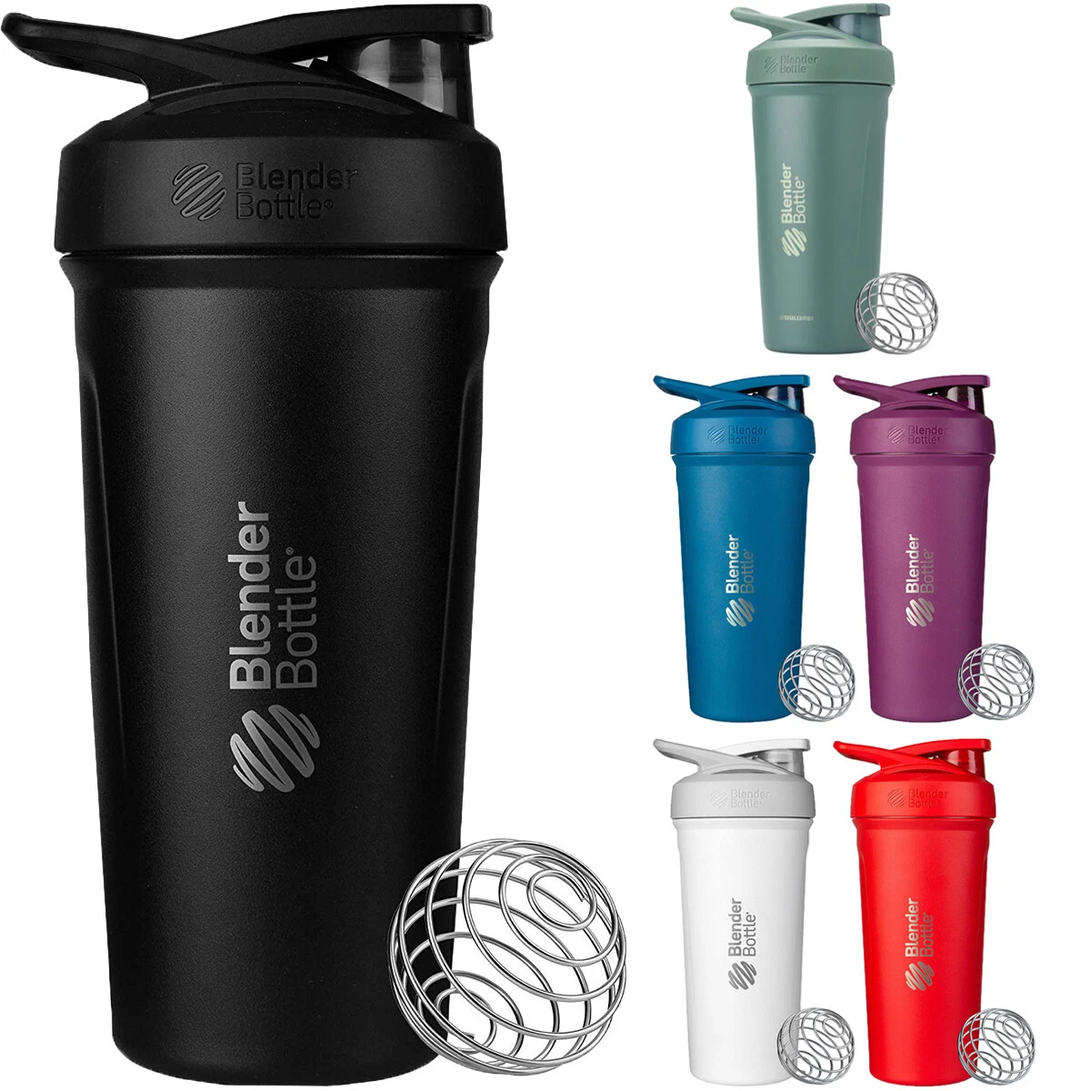 Blender Bottle Strada 24 oz. Insulated Stainless Steel Shaker Cup with Loop  Top