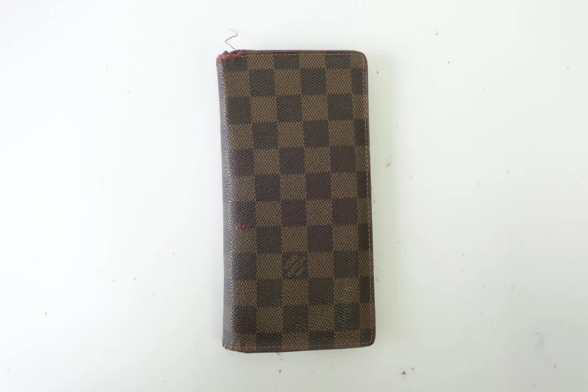 Louis Vuitton Damier Ebene Brazza Long Wallet 