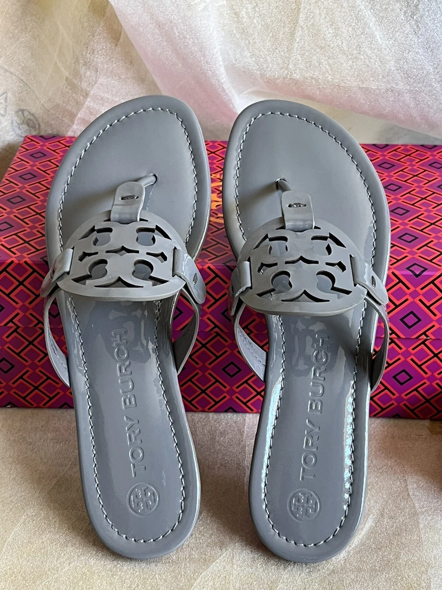 Miller patent cheap leather sandal