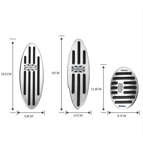 For Cooper S Clubman R55 R60 F55 F56 Brake Foot Rest Accelerator Pedal Pad Sets - Foto 6 di 9