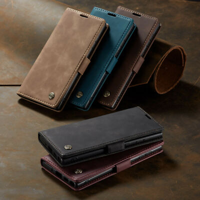CaseMe Wallet Leather Flip Case for Samsung Galaxy Note 10 Plus 20 Ultra Phones