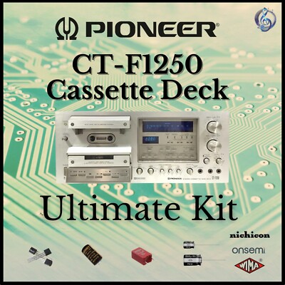 Pioneer CT-F1250 Cassette Deck Ultimate Upgrade Kit Genuine Parts Restoration