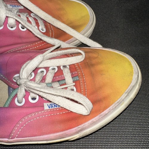 Vans Tie Dye RAINBOW Shoes Off the Wall Sneakers Womens 8.5 Men’s 7 Ombré Pride - Picture 11 of 12