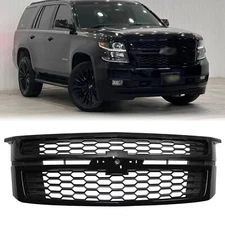 Gloss Black Front Grill Grille Assembly For 2015-2020 Chevrolet Tahoe Suburban