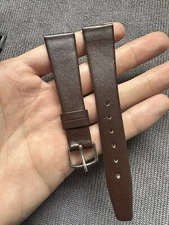 Vintage Watch Strap 20 mm Leather Nos Proper Old School V30