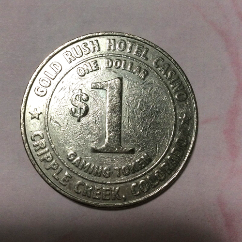 GOLD RUSH Casino ● Cripple Creek Colorado ● Dollar Token ● - Picture 2 of 3