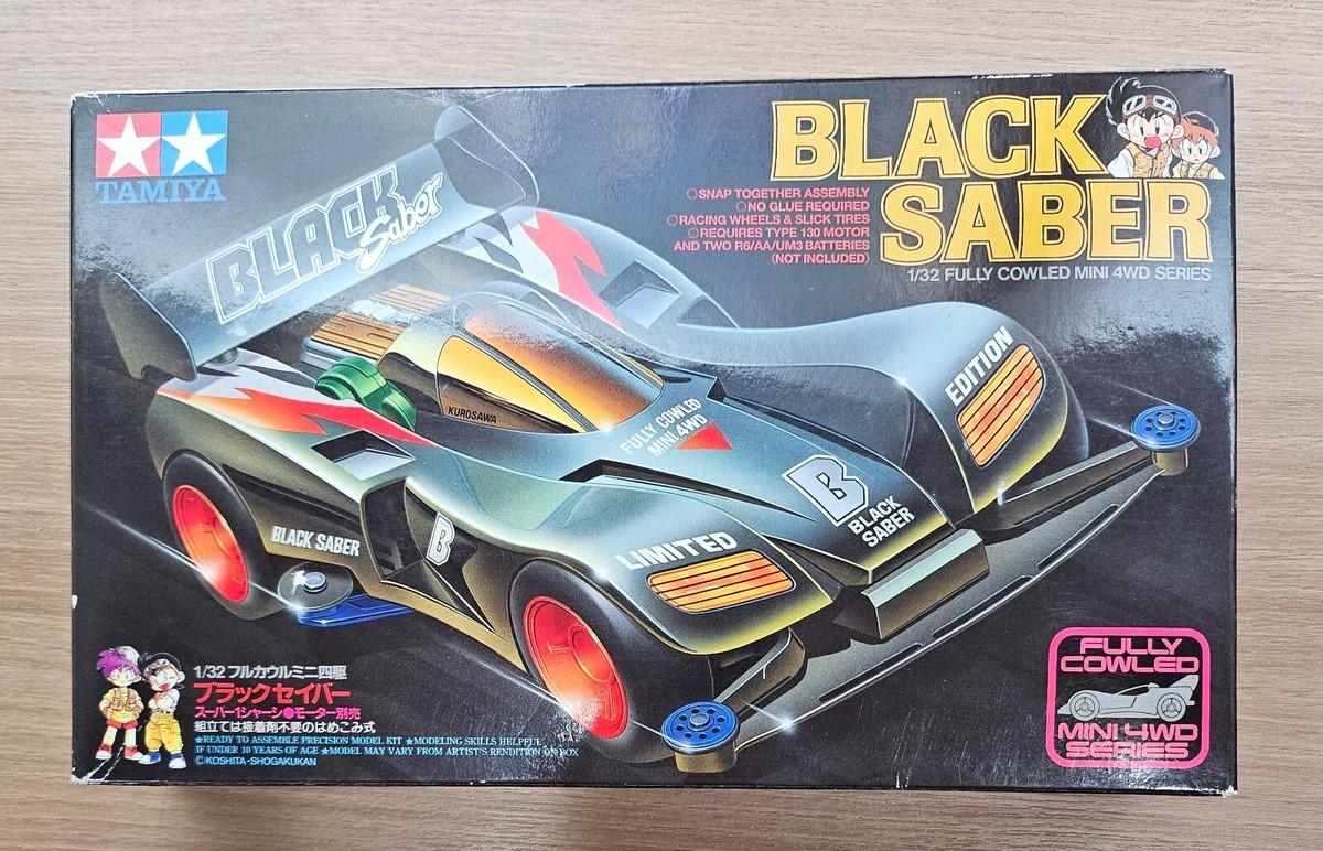TAMIYA 18515 Mini 4WD BLACK SABER (SUPER I Chassis) | eBay