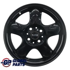Mini Cooper One R50 R55 R56 Cerchio In Lega Nero 15" 5-Start Spooler 100